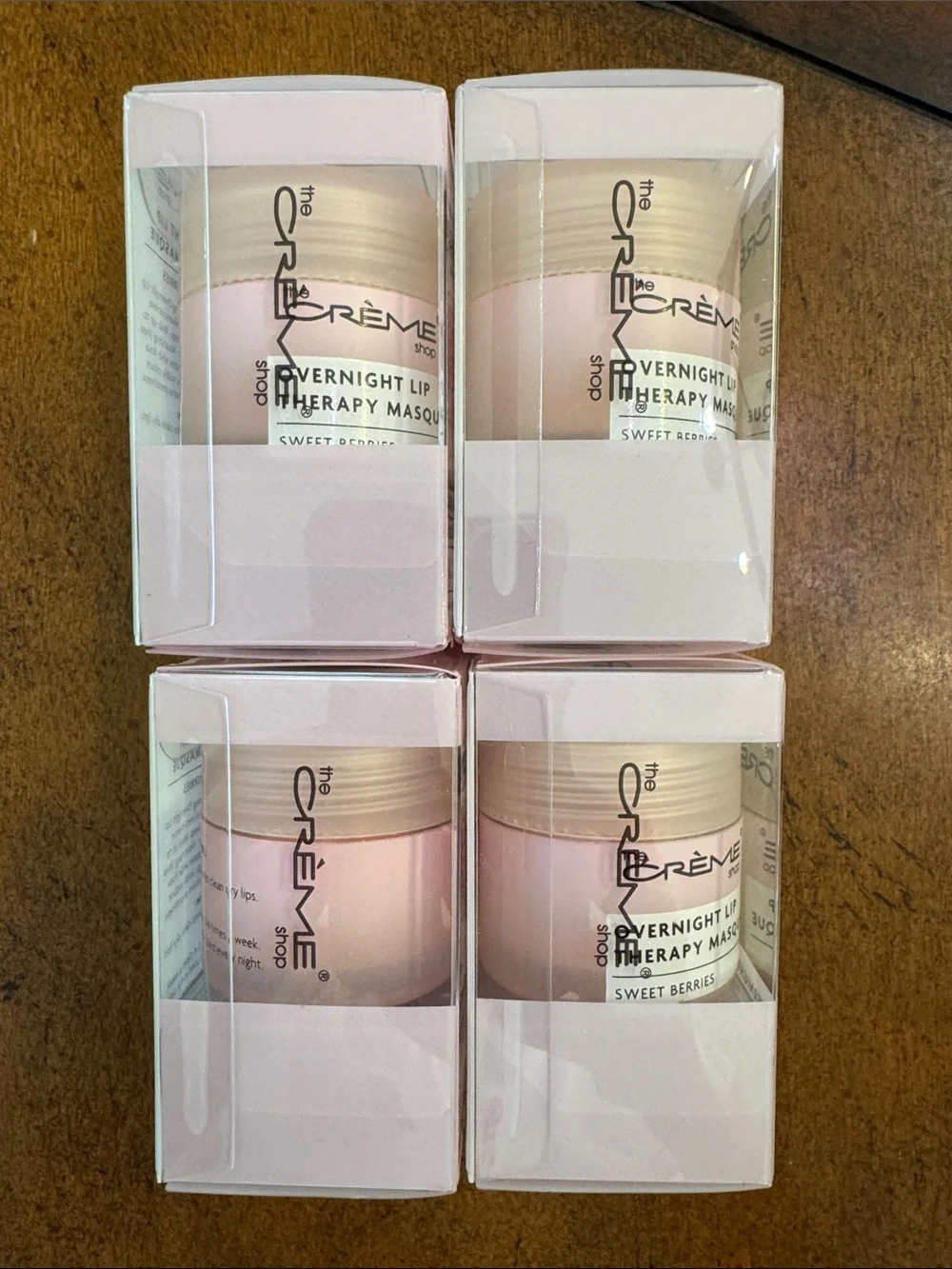 the CRÈME Shop Overnight Lip Therapy Masque - Sweet Berries (Pink)